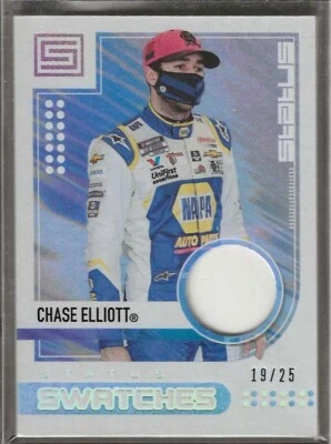 2021 Chronicles Racing #SS-CE Chase Elliott -Status Swatches Silver Holo 19/25 - Image 1 of 2