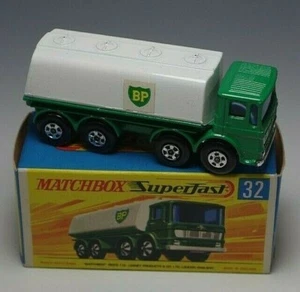 MATCHBOX SUPERFAST #32 LEYLAND PETROL TANKER WITH BOX ENGLAND NM CONDITION - Picture 1 of 6