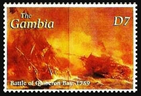 Gambia #SG4248 MNH 2001 Quiberon Bay 1759 [2541a Mi4550] Cover