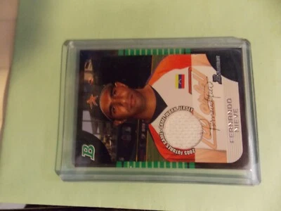 2005 Bowman Fernando Nieve Futures Game Used Jersey Relic #BDP128 Astros  - Image 1 of 2