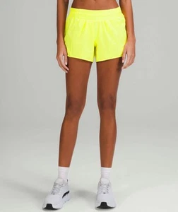 Lululemon Size 12 Hotty Hot Shorts Low Rise 2.5” Lined Electric Lemon NWT - Picture 1 of 12