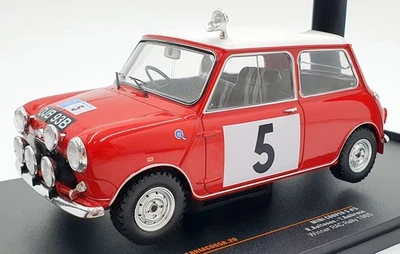 IXO Models 1/18 Scale 18RMC065A - 1965 Mini Cooper S #5 RAC R.Aaltonen - Image 1 of 4