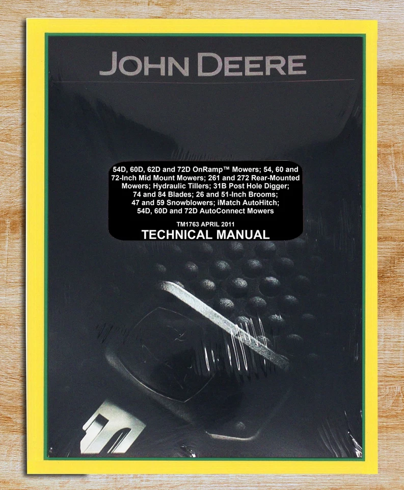 Manual de serviço de acessórios para tratores compactos John Deere 4000 Series - TM1763 - Imagem 1 de 1