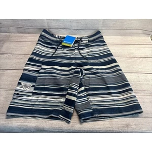 Columbia PFG Board Shorts Mens 30 Omni Shield Tropic Shore Trunks Blue Grey - Picture 1 of 12