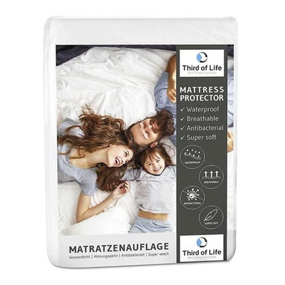 Matratzenschoner Molton mit Anti-Milben Ausrüstung aus 70% recycelter Baumwolle - Bild 1 von 4