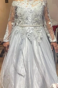 Silver Wedding Anniversary Dress - Picture 1 of 4