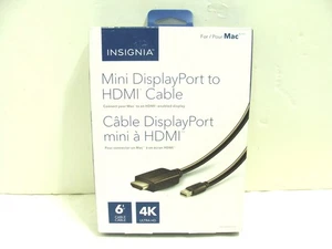 Insignia Mini DisplayPort to HDMI Cable 6' 4K Ultra HD - Picture 1 of 4