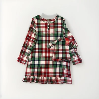 Camisón a cuadros Jammies for Your Families para niñas + vestido de muñeca a juego - XL 14/16 Foto 1 de 4