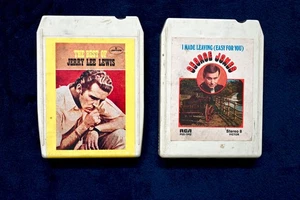 Job Lot Bundle 8-Track Cassette Tapes - Best of JERRY LEE LEWIS / George Jones - Picture 1 of 2