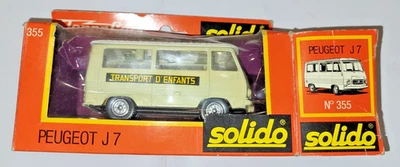 SOLIDO 1/43 - PEUGEOT J7 - Toner Gam - Transport d'enfants - n°355  VINTAGE - Immagine 1 di 4