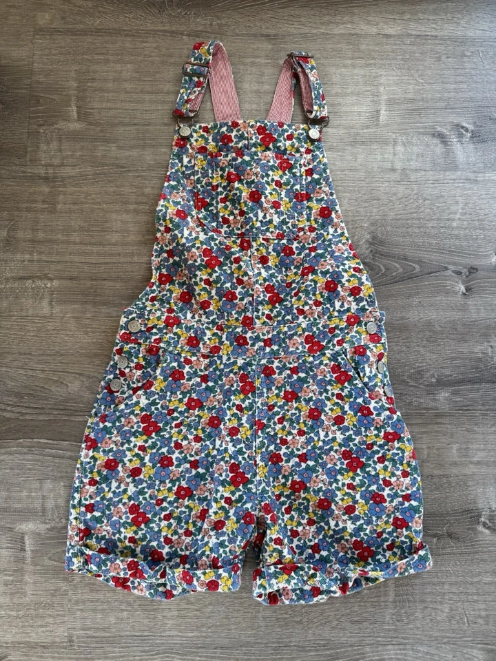 Mini Boden Niñas Floral Pana Mameluco Pantalones Cortos Talla 13-14 13 14 Foto 1 de 3