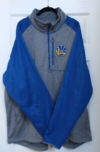 NBA Golden State Warriors Half Zip Pullover Size 4XL GIII Sports By Carl Banks 