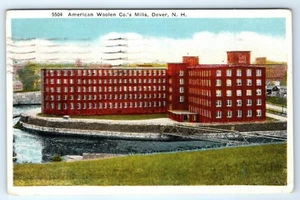 Vintage Postcard American Woolen Co Mills Dover New Hampshire NH 1920s - Picture 1 of 2