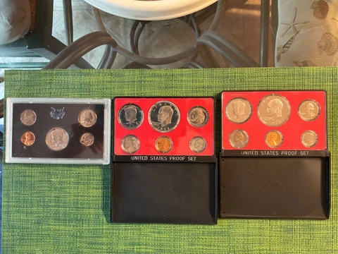 1972, 1973 & 1974 US Mint Proof Coin Sets Cover