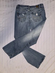 BKE Denim 29 Payton Bootcut 29/31.5. Lavado medio en dificultades - Imagen 1 de 9