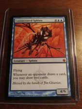 1x Consecrated Sphinx - Mirrodin Besieged Mythic Rare MTG Commander LP
