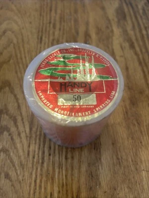 50 磅 粉色单色线,275 码 JEROS TACKLE CO. 西德 复古 Nos — 第 1/4 张图片