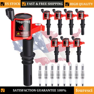 Para Ford F-350 Super Duty 2005-2008 6,8 L V10 8x bobinas de encendido y 8x bujías Foto 1 de 4