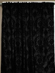Taffeta Flocking Damask Curtain Panel/Window/Treatment/Photography Backdrop  - Picture 1 of 25