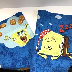 Spongebob Squarepants 2 Fabric Valances, 82”x17”, Exc. Condition - Picture 1 of 5