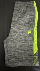 Fila Boys Athletic Jogger Pants ONLY (GRAY/GREEN M 7/8)NWOT - Picture 1 of 4