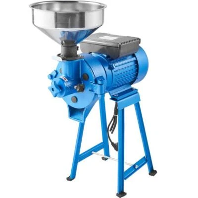 VEVOR 1500W 110V电动研磨机盘粒玉米小麦面粉谷物带漏斗 — 第 1/4 张图片