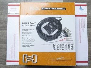 Hosa Little Bro' Sub Snake SH 6x2 20ft - Picture 1 of 2