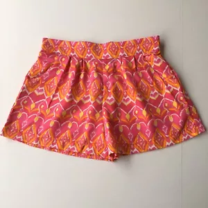 Pantaloncini corti junior rosa medio multicolore stampa azteca pieghe tasche tutti per colori - Foto 1 di 3