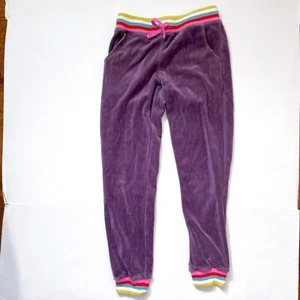 Mini Boden Purple Velour Pants, Size 12 - Picture 1 of 4