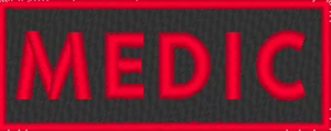 Parche MEDIC con sujetador marca VELCRO® emblema táctico rojo - Imagen 1 de 1