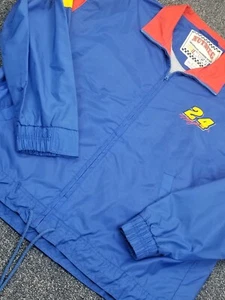 Vintage Jeff Gordon Jacke Herren L 90er Nutmeg Windbreaker NASCAR Racing #24 - Bild 1 von 16