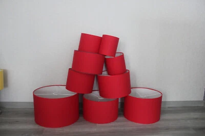Stehlampe Lampenschirm Rot Ersatzschirm E27 E 27 Adapter auf E14 Schirm - Bild 1 von 4
