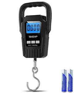 Digital Fish Scale Hanging Scale Fishing Scale 110lb/50kg Luggage Scale... - Picture 1 of 6