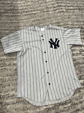 vintage majestic yankees jersey, large, gray and black