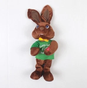 Chocolate Bunny PBC Singing Plush Talking Rabbit I Feel Good by James Brown - Picture 1 of 6
