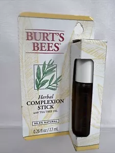 Burt's Bees Herbal Complexion Stick 0.26 oz With Tea Tree Oil. 99.9% Natural - Picture 1 of 3