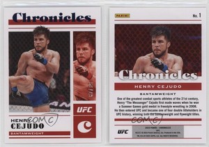 2023 Panini Chronicles UFC Blue /99 Henry Cejudo #1