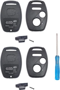 2PCS Replacement Key Fob Cover Case Fit Honda 2003-2012 Accord 2006-2013 Civic - Picture 1 of 12