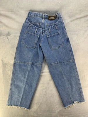 Pantalones de mezclilla para mujer SAGWEAR By James Head vintage pierna ancha dobladillo crudo talla 29 estilo Jnco Foto 1 de 4