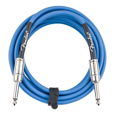 Fender Contour 10ft Lake Placid Blue Guitar Cable Durable Nickel Jack - Image 1 of 3
