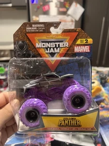 Monster Jam 2024- Spin Master- Marvel- Black Panther -Series 2 Diecast 1:64 - Picture 1 of 8