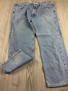 Pantalones de mezclilla azules de ajuste tradicional Carhartt B480 LVB pantalones de trabajo para hombre 46x31 - Imagen 1 de 12