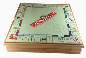 Monopoly & Scrabble 2007 gabinete de madera maciza juego de mesa + ¡4 extras! - Imagen 1 de 15