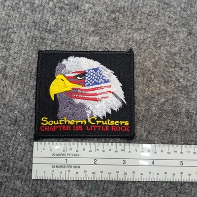 Southern Cruisers Chapter 135 Little Rock Patch Eagle American Flag CS2-2 - Image 1 of 2