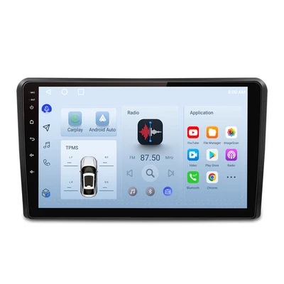 1+32GB Android Radio Carplay Navi DAB+ BT 9'' Bluetooth Für Audi A3 8P 2003-2013 - Bild 1 von 4