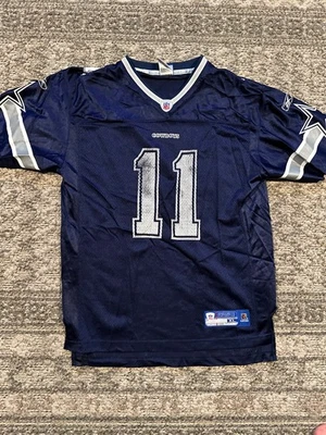 Camiseta de los Dallas Cowboys Juvenil XL Azul Drew Bledsoe Reebok NFL Fútbol #11 Juvenil Foto 1 de 4