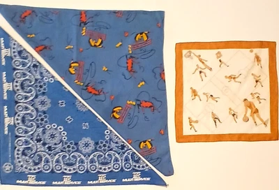 Bandana Retro Vaquero Diseño Western y Marketing, y un Pañuelo de Baloncesto Foto 1 de 4