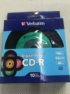 Verbatim Digital Vinyl (97935) CD-R 700mb/80min 52x 10 Pk Box New - Picture 1 of 2