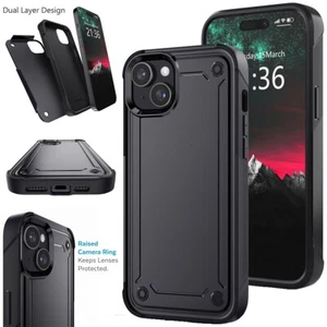 Funda rígida híbrida a prueba de golpes resistente para Apple iPhone 14/Pro/14 Pro Max/Plus - Imagen 1 de 53