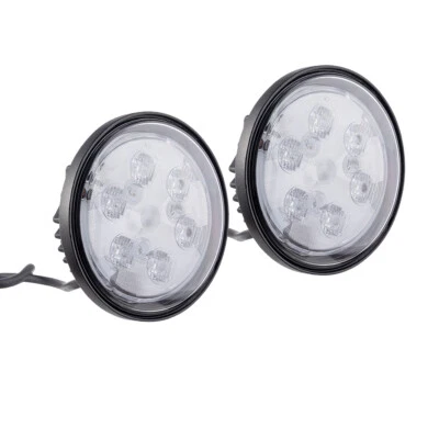 2X 4.5" 18W Round Flood LED Work Light Sealed Beam Off-road Tractors Headlight - Imagem 1 de 4